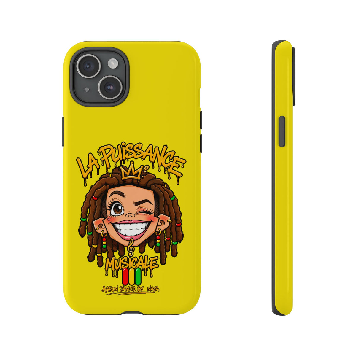 Coque Rasta Queen – Jaune | La Puissance Musicale