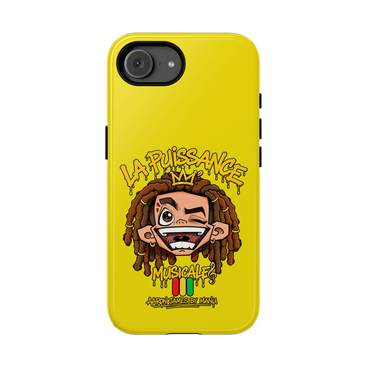 Coque Rasta King – Jaune | La Puissance Musicale