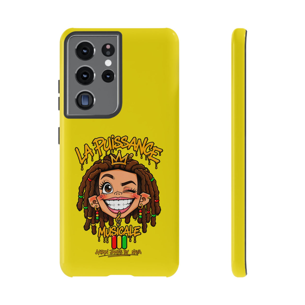 Coque Samsung Rasta Queen – Jaune | La Puissance Musicale – vue 11