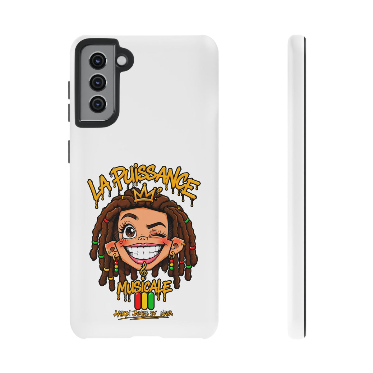 Coque Samsung Rasta Queen – Blanc | La Puissance Musicale – vue 10