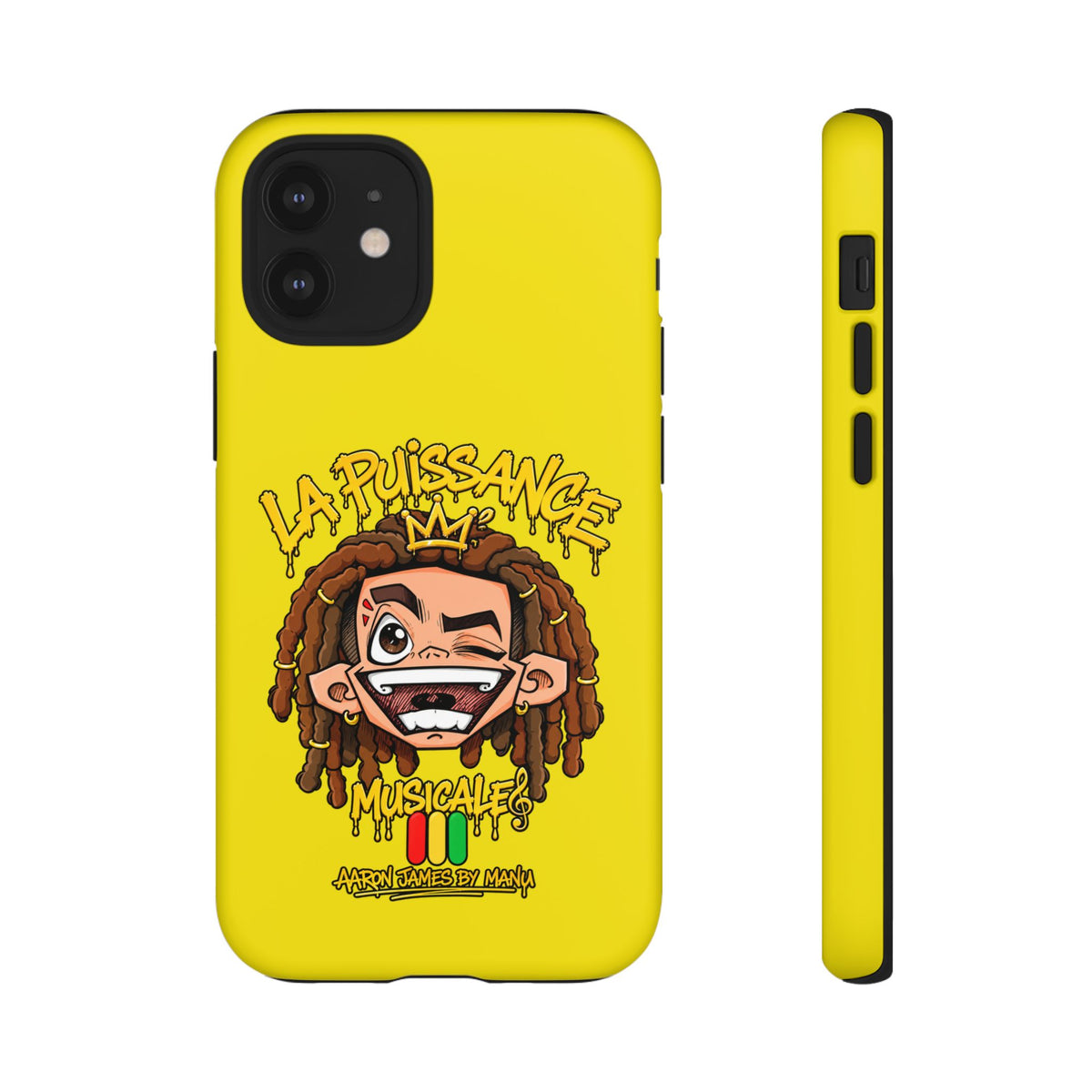 Coque Rasta King – Jaune | La Puissance Musicale