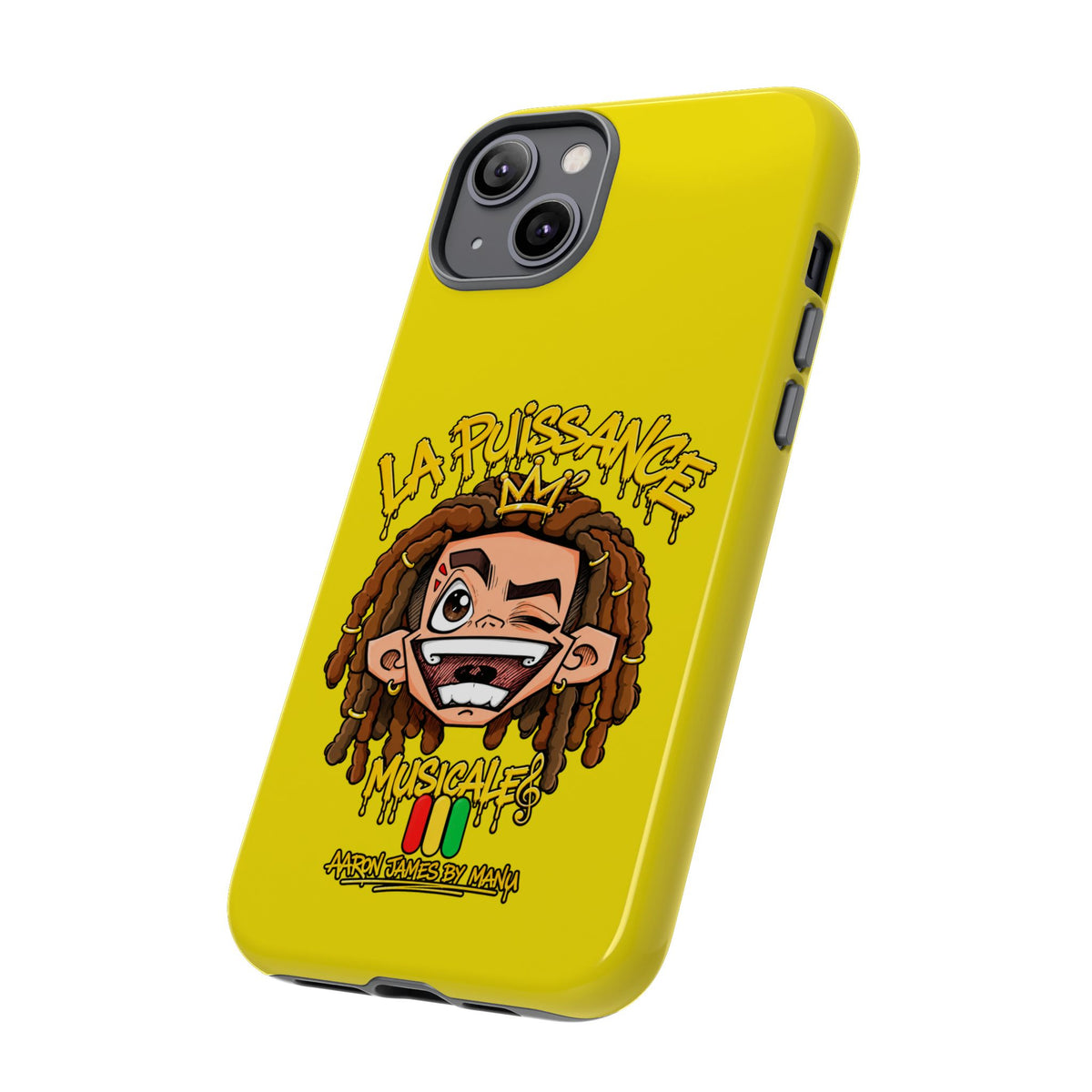Coque Rasta King – Jaune | La Puissance Musicale