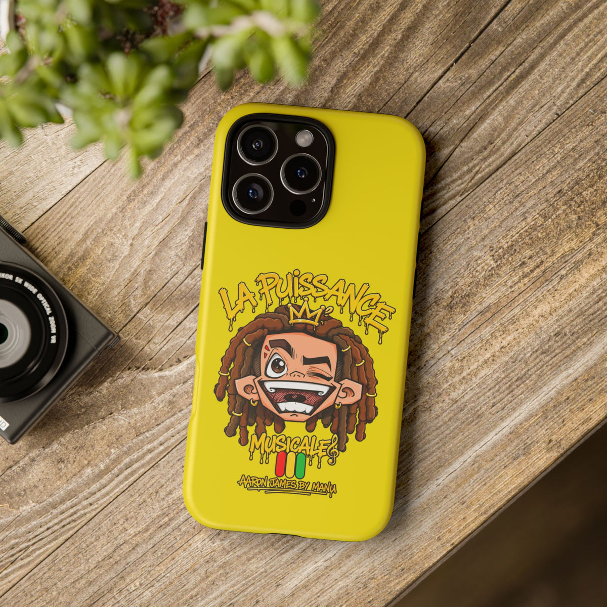 Coque Rasta King – Jaune | La Puissance Musicale