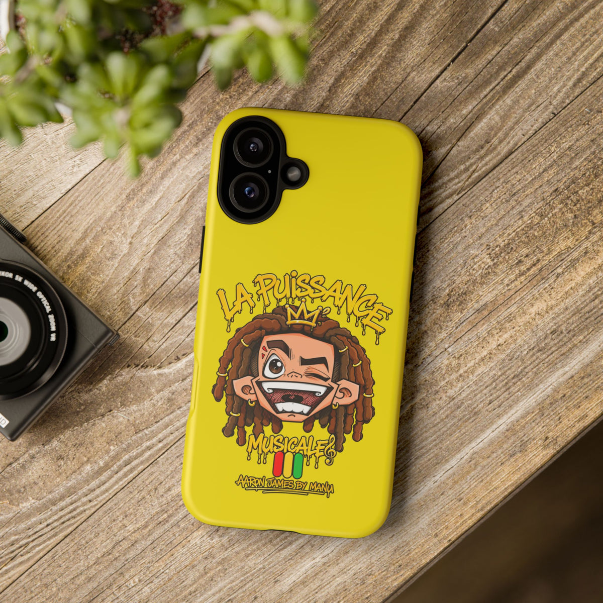 Coque Rasta King – Jaune | La Puissance Musicale
