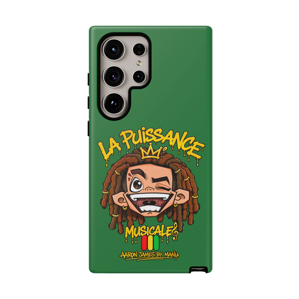 Coque Samsung Rasta King – Vert | La Puissance Musicale – vue 34