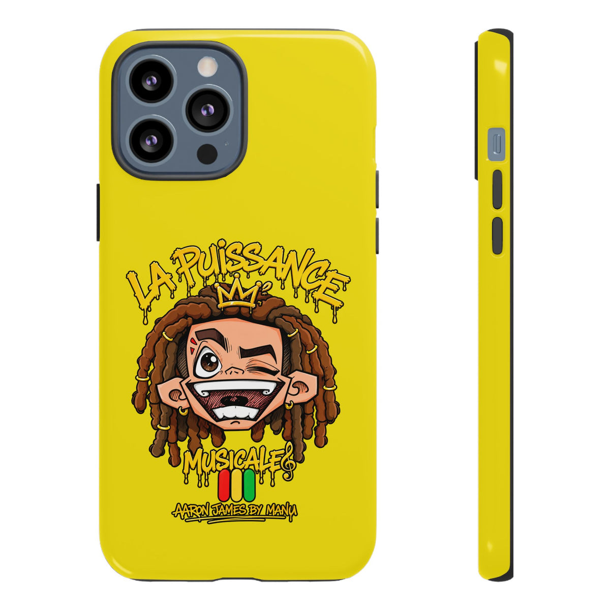 Coque Rasta King – Jaune | La Puissance Musicale