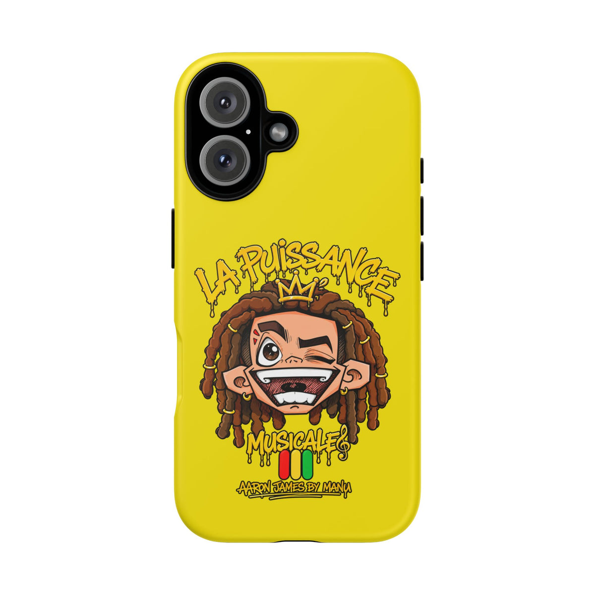 Coque Rasta King – Jaune | La Puissance Musicale