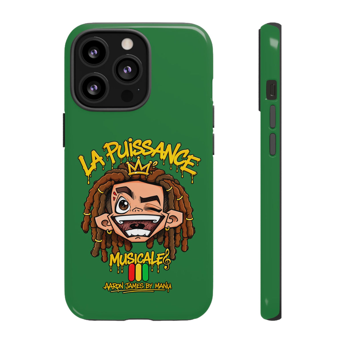 Coque Rasta King – Vert | La Puissance Musicale