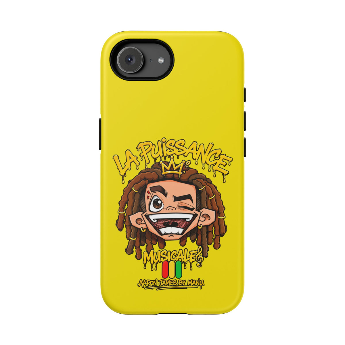 Coque Rasta King – Jaune | La Puissance Musicale