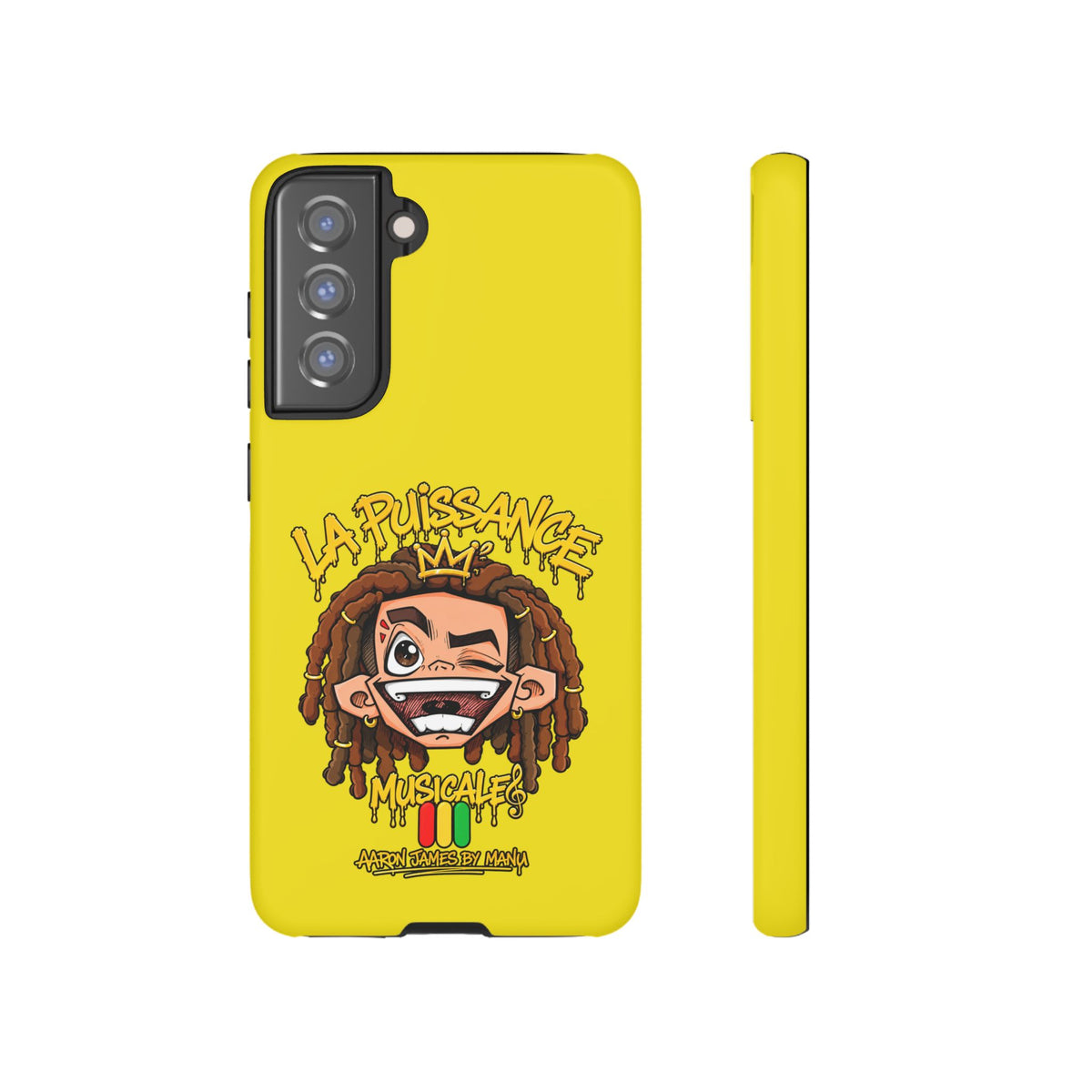 Coque Samsung Rasta King – Jaune | La Puissance Musicale – vue 16