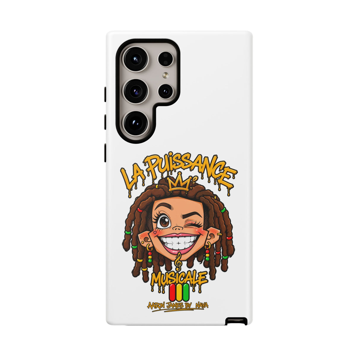 Coque Samsung Rasta Queen – Blanc | La Puissance Musicale – vue 34