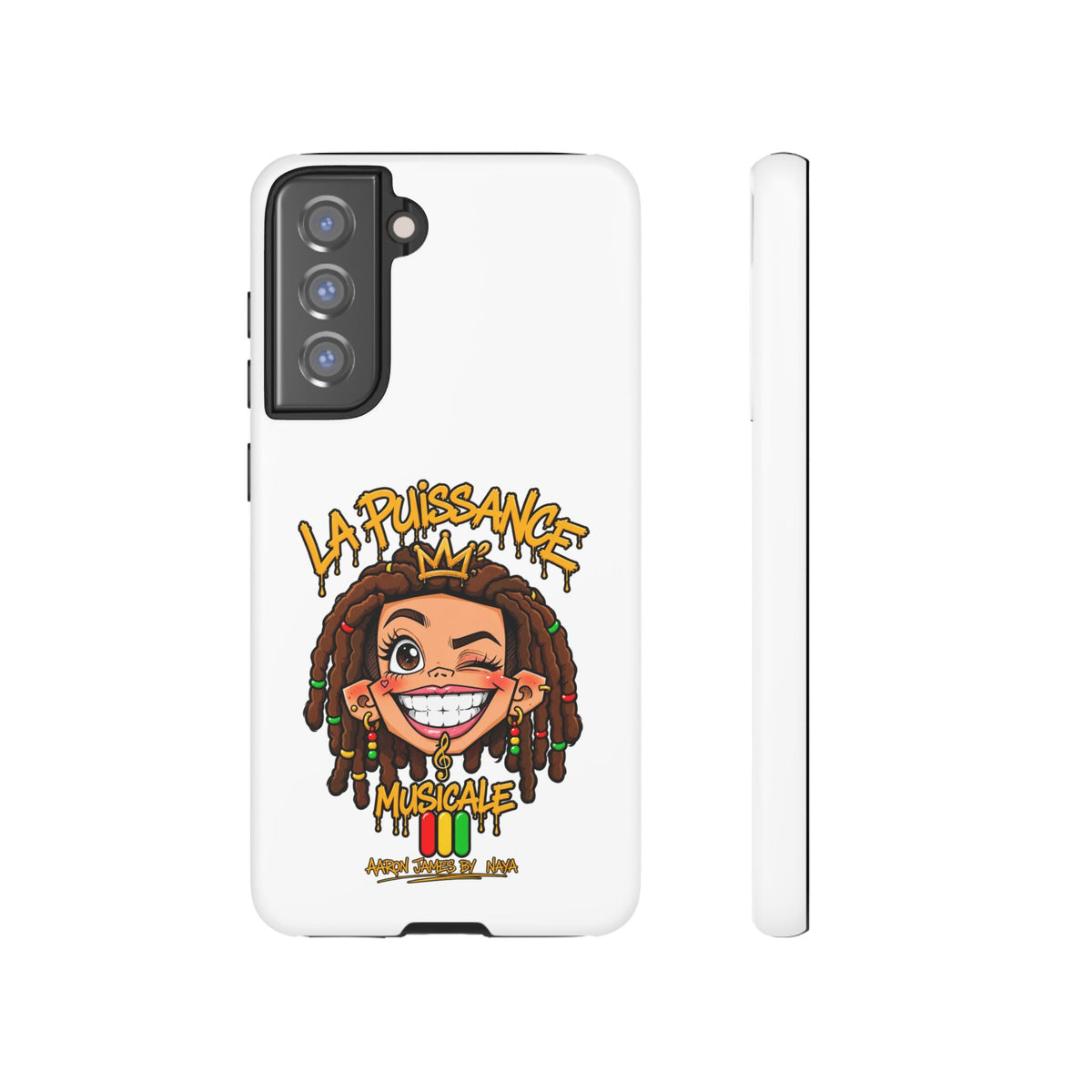 Coque Samsung Rasta Queen – Blanc | La Puissance Musicale – vue 16