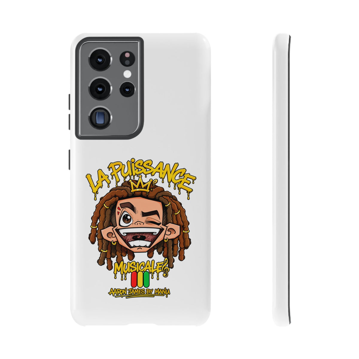 Coque Samsung Rasta King – Blanc | La Puissance Musicale – vue 11