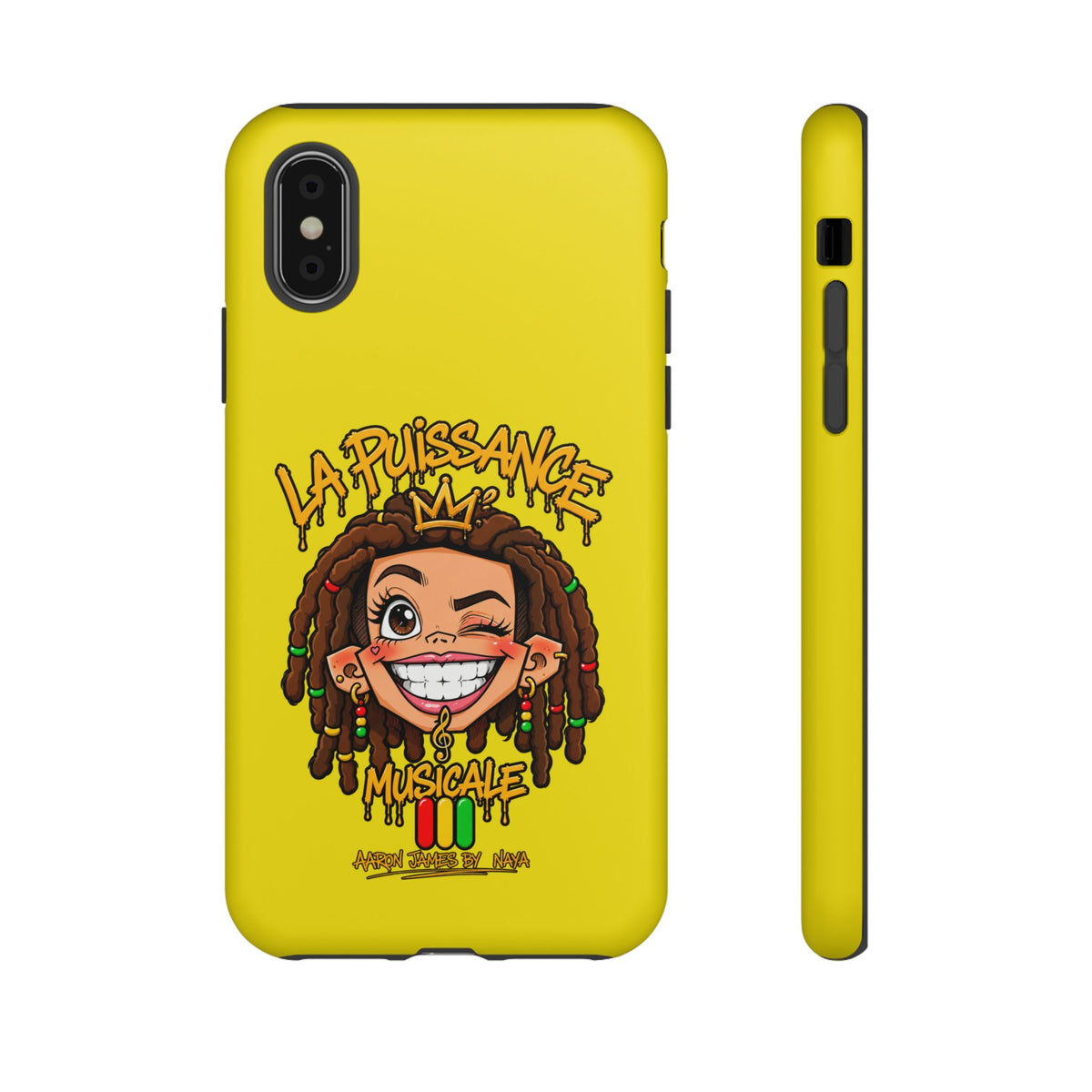 Coque Rasta Queen – Jaune | La Puissance Musicale