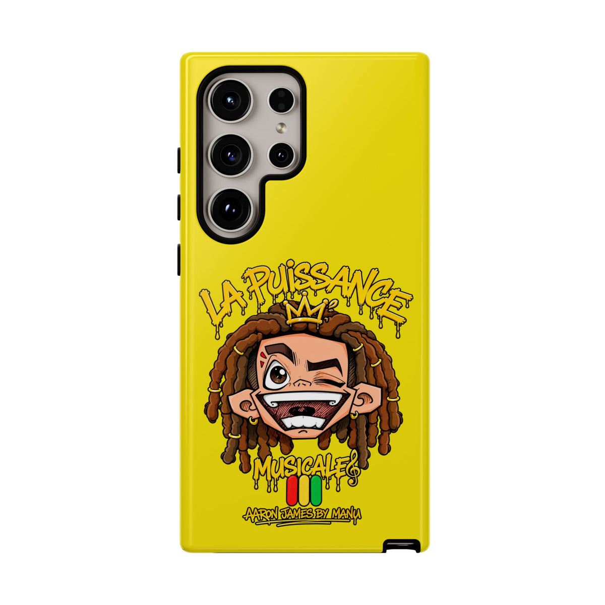 Coque Samsung Rasta King – Jaune | La Puissance Musicale