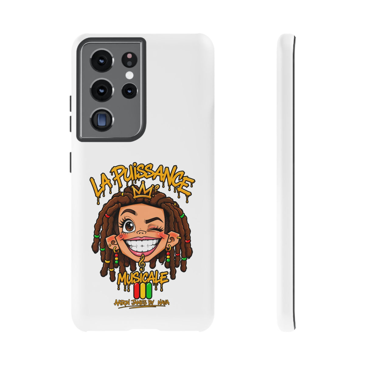 Coque Samsung Rasta Queen – Blanc | La Puissance Musicale – vue 12