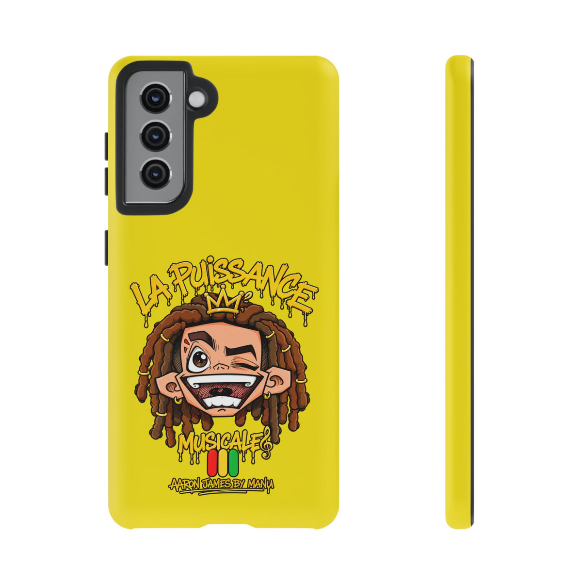 Coque Samsung Rasta King – Jaune | La Puissance Musicale – vue 8