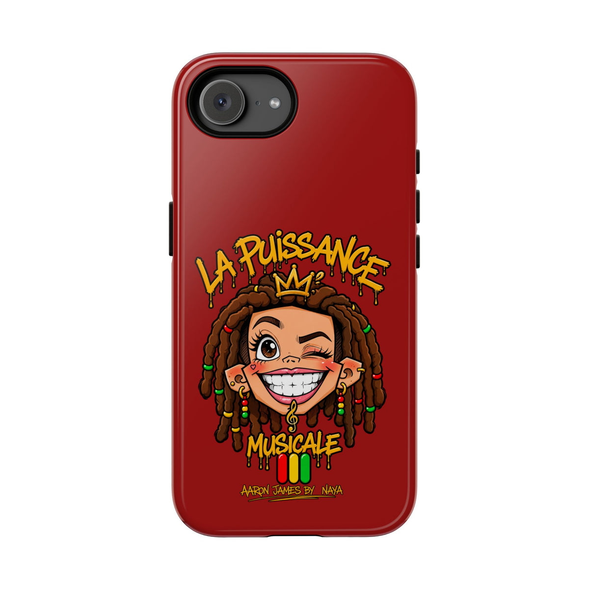 Coque Rasta Queen – Rouge | La Puissance Musicale