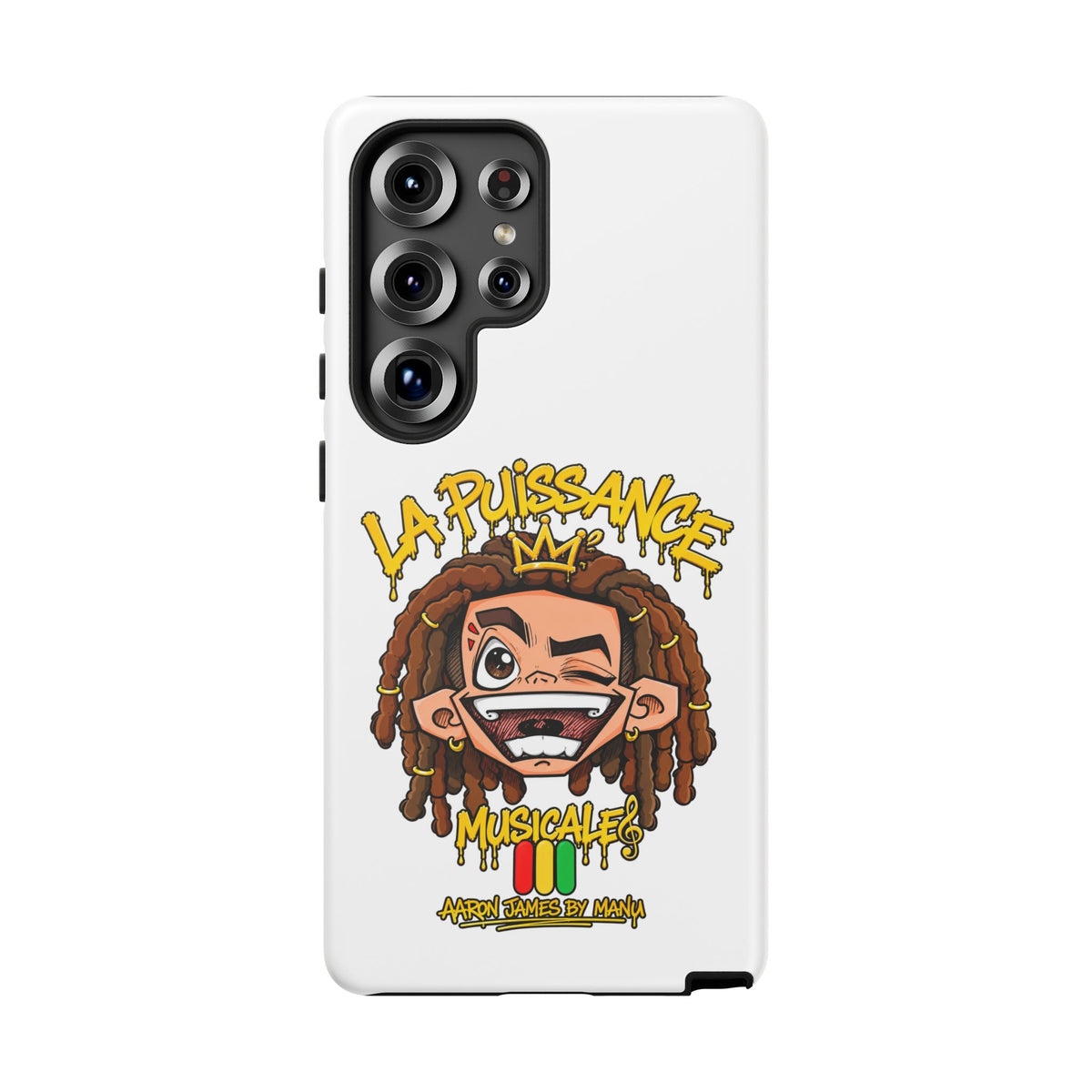 Coque Samsung Rasta King – Blanc | La Puissance Musicale – vue 40