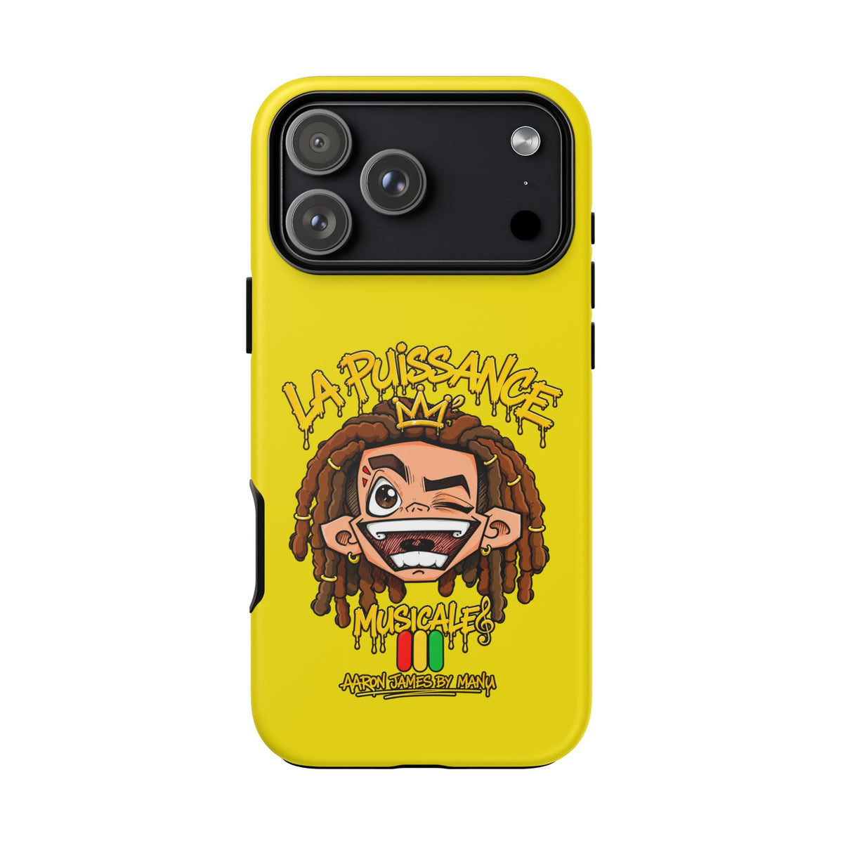 Coque Rasta King – Jaune | La Puissance Musicale