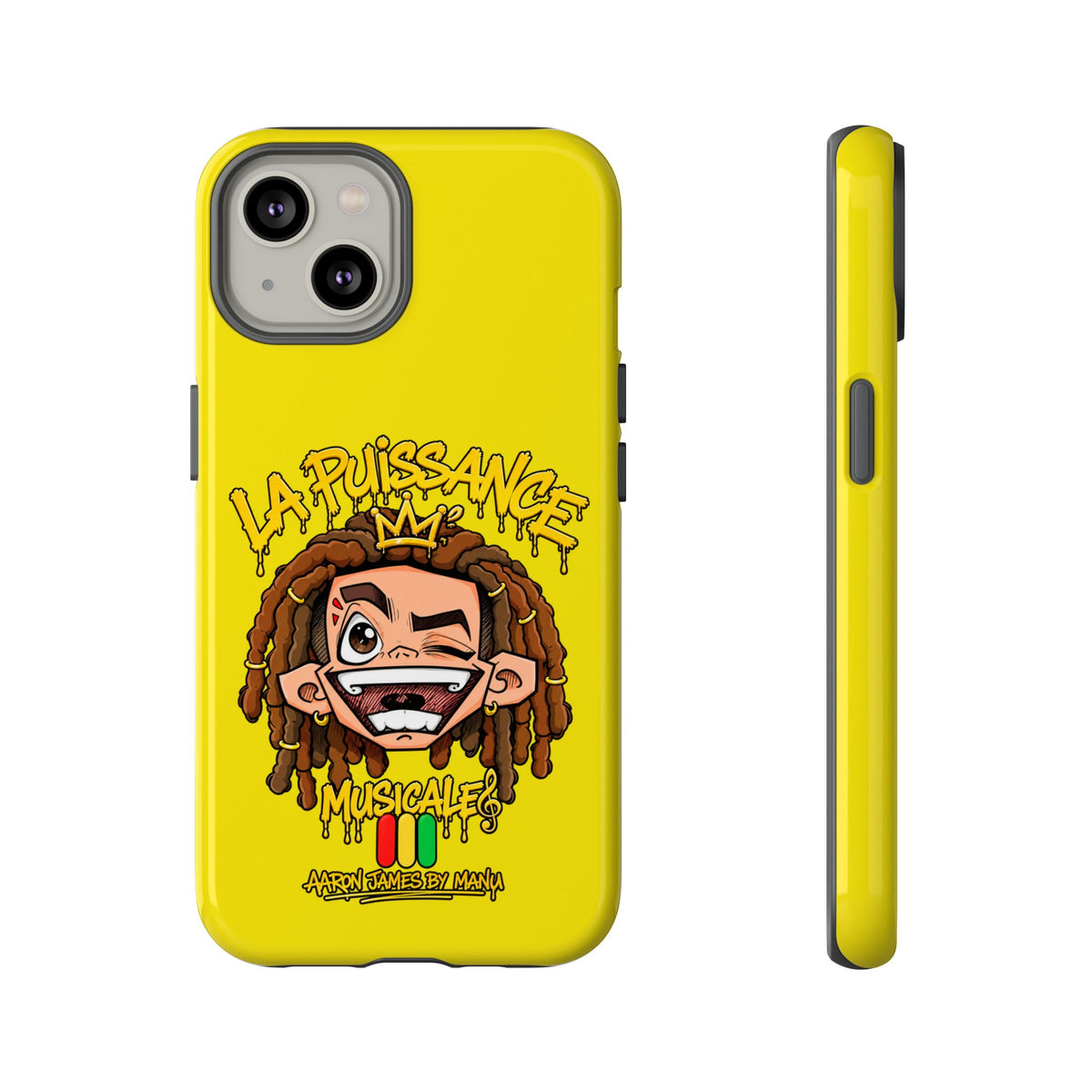 Coque Rasta King – Jaune | La Puissance Musicale