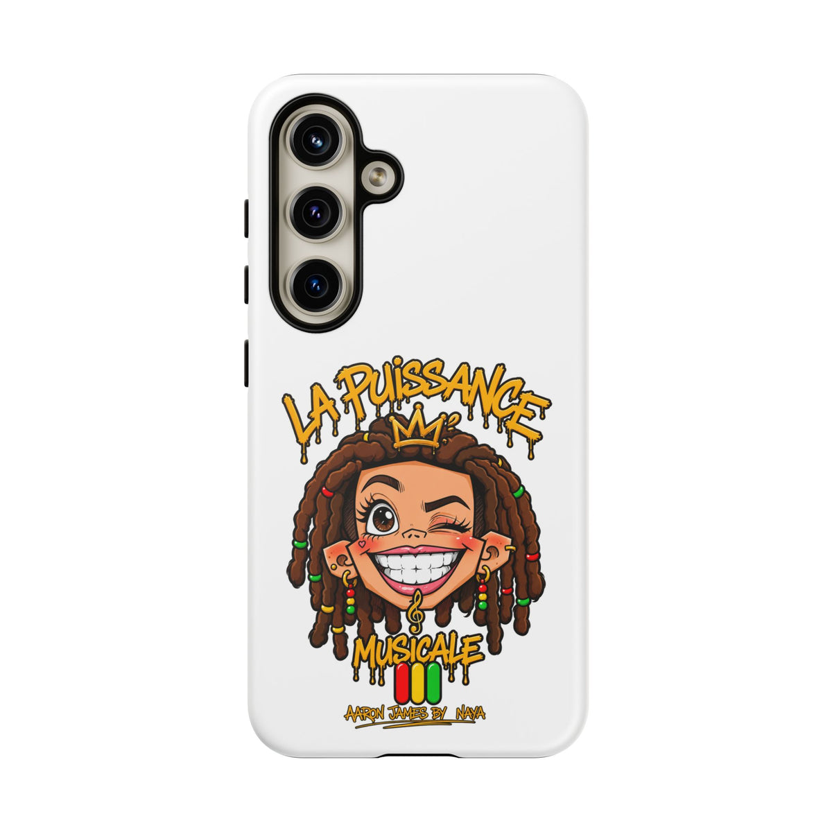 Coque Samsung Rasta Queen – Blanc | La Puissance Musicale – vue 30