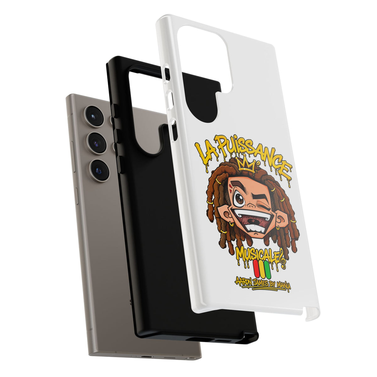 Coque Samsung Rasta King – Blanc | La Puissance Musicale