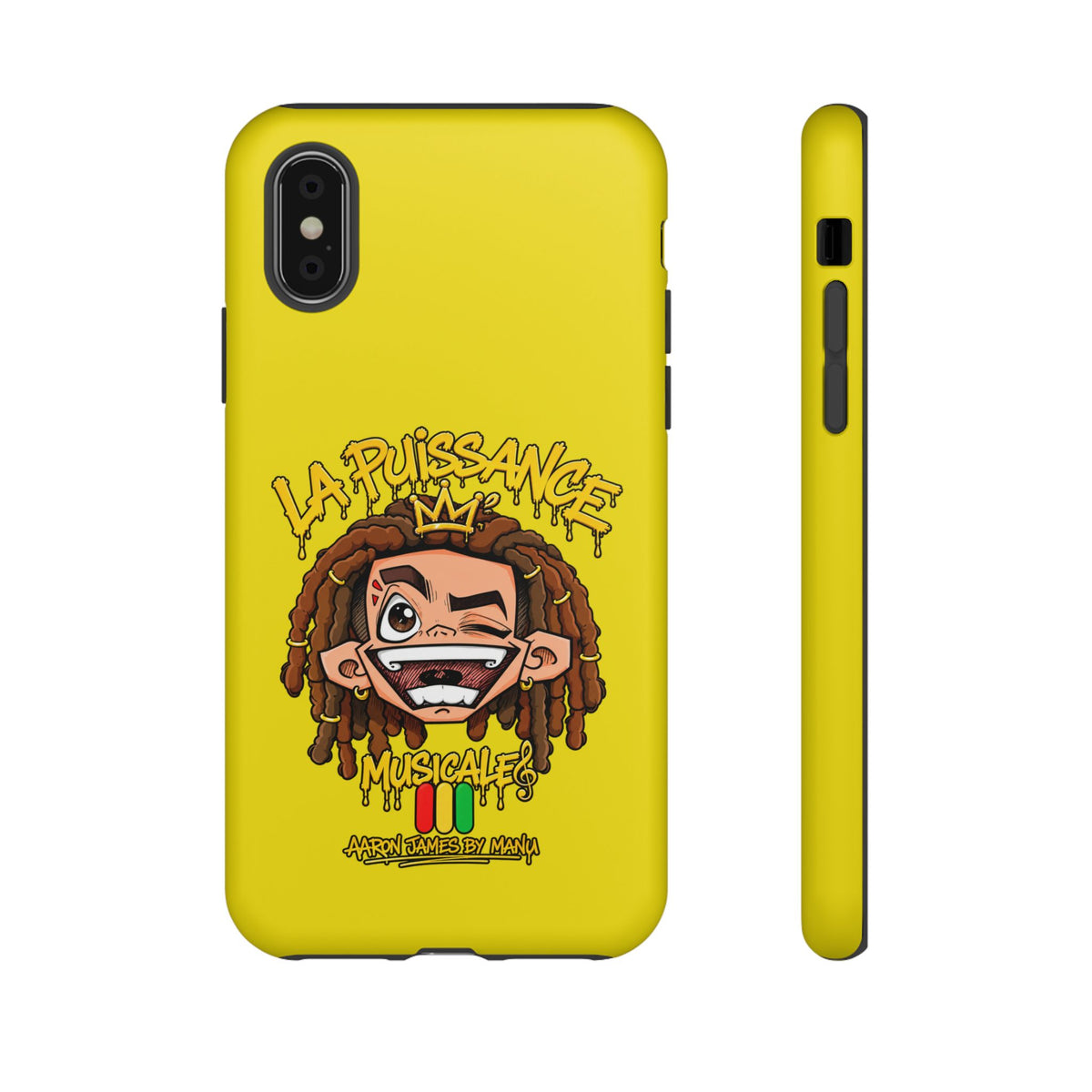 Coque Rasta King – Jaune | La Puissance Musicale