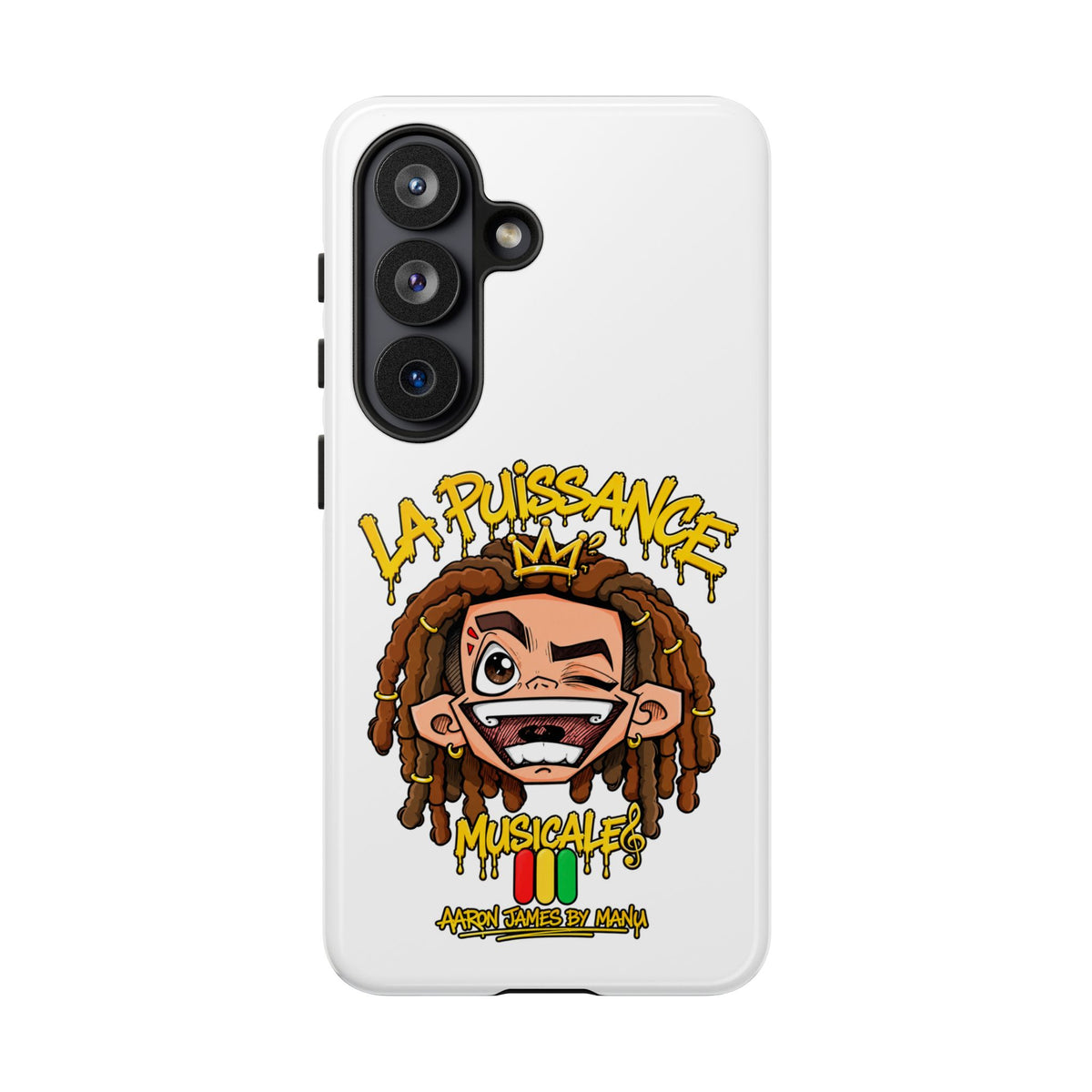Coque Samsung Rasta King – Blanc | La Puissance Musicale – vue 41