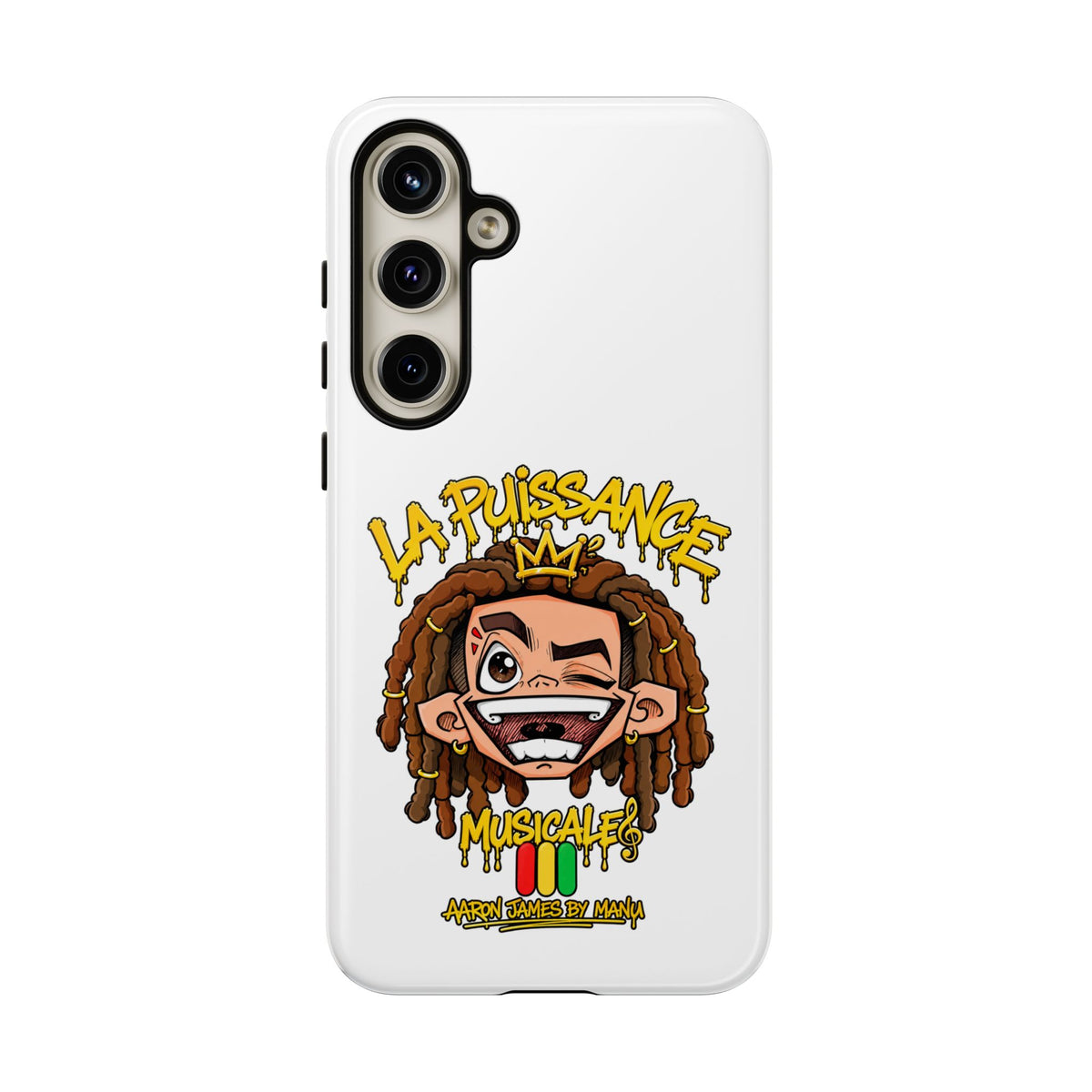 Coque Samsung Rasta King – Blanc | La Puissance Musicale – vue 31