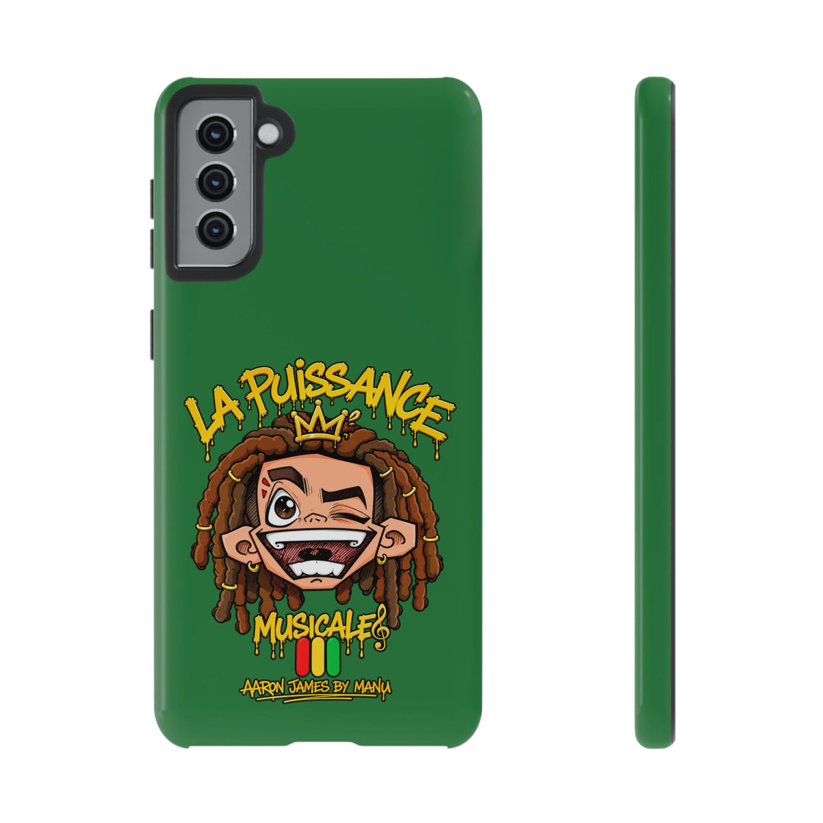 Coque Samsung Rasta King – Vert | La Puissance Musicale – vue 9