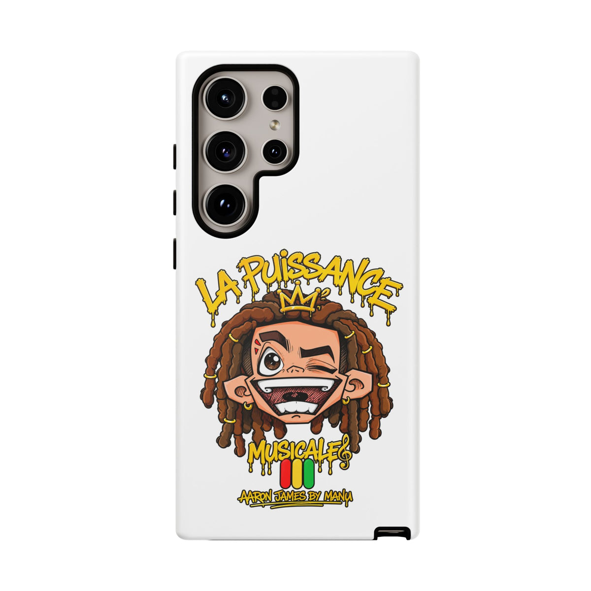 Coque Samsung Rasta King – Blanc | La Puissance Musicale – vue 34