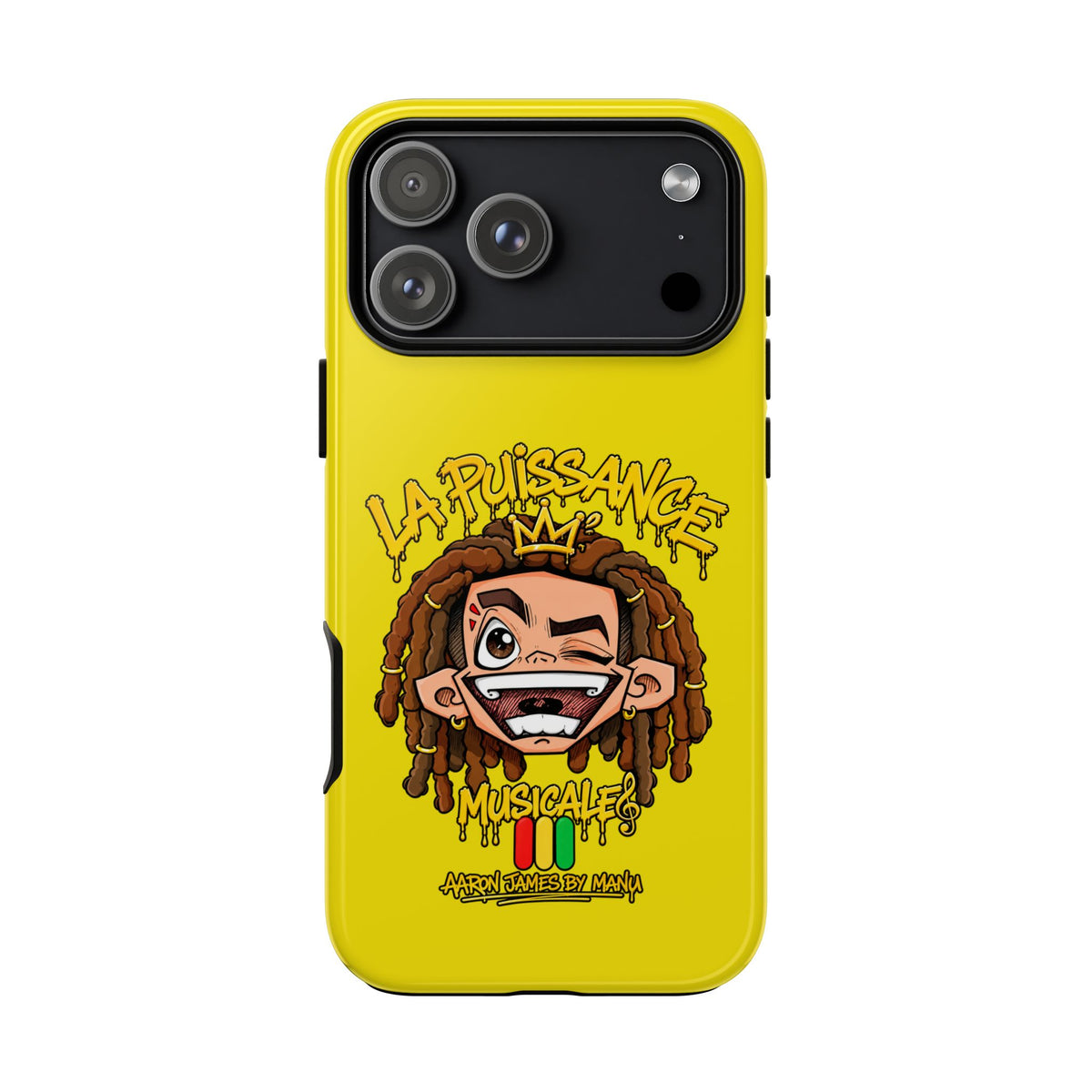 Coque Rasta King – Jaune | La Puissance Musicale