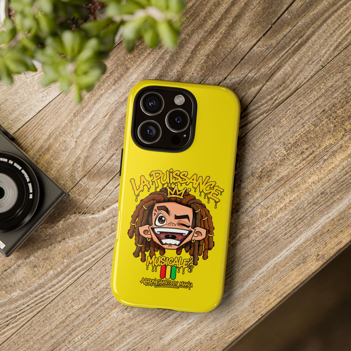 Coque Rasta King – Jaune | La Puissance Musicale