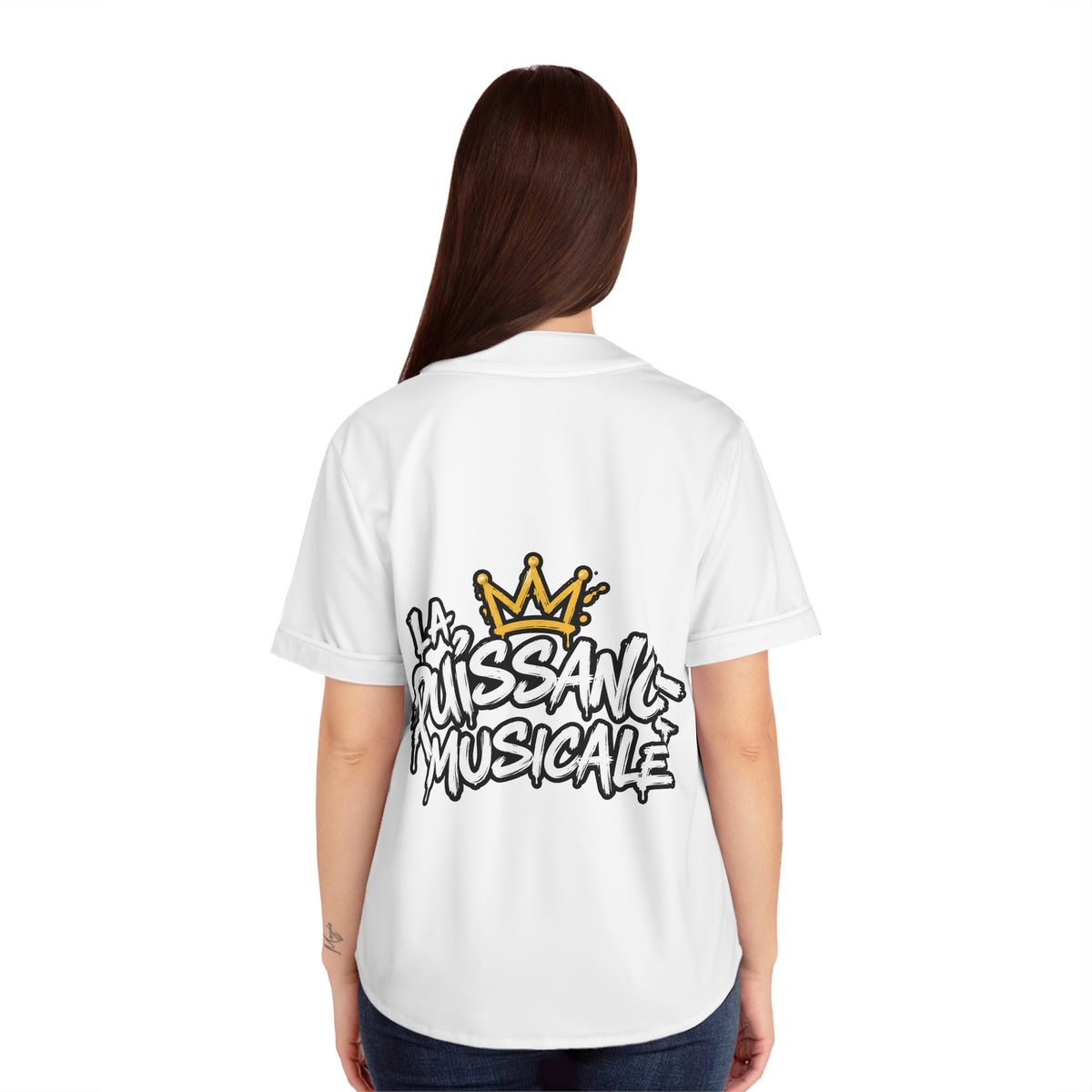 La Puissance Musicale Women's Baseball Jersey — 'Art On' Streetwear Baseball Shirt