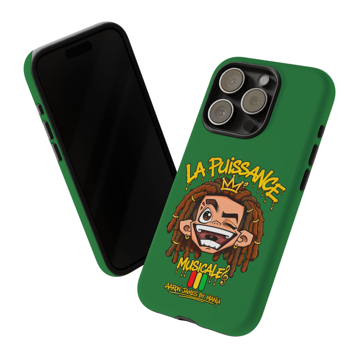Coque Rasta King – Vert | La Puissance Musicale