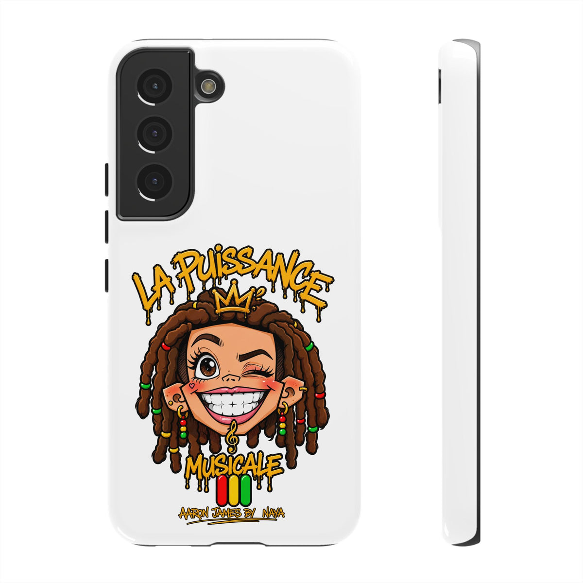 Coque Samsung Rasta Queen – Blanc | La Puissance Musicale – vue 17
