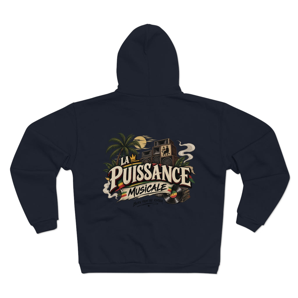 Zip hoodie La Puissance Musicale Vintage reggae
