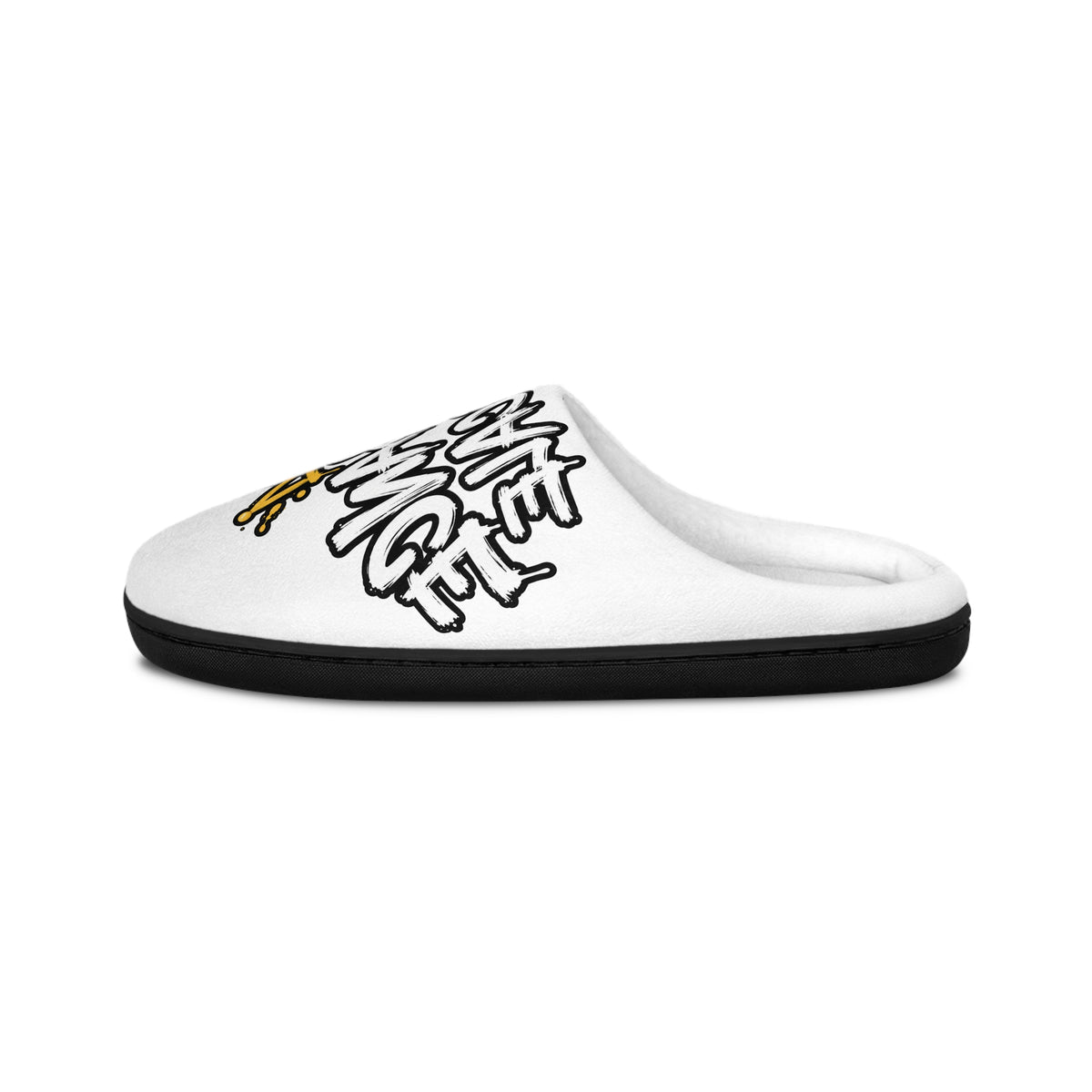 Queen Musician Indoor Slippers — Cozy Crown Graphic for Women