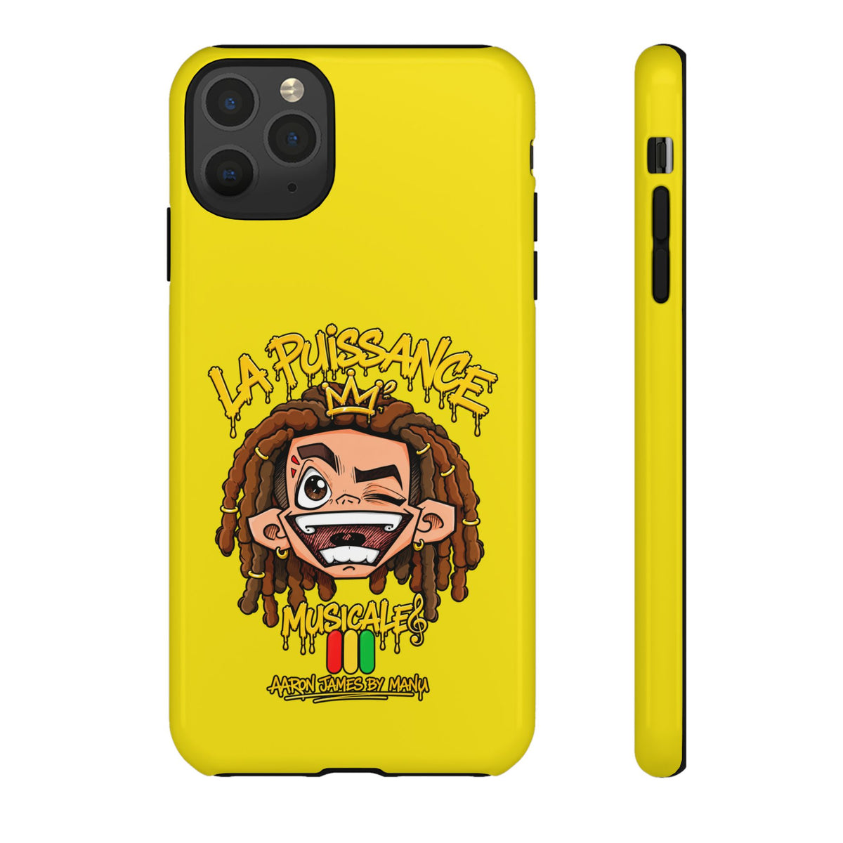 Coque Rasta King – Jaune | La Puissance Musicale
