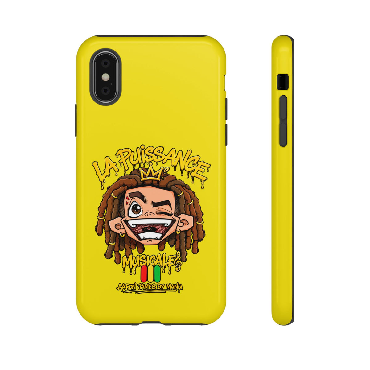 Coque Rasta King – Jaune | La Puissance Musicale