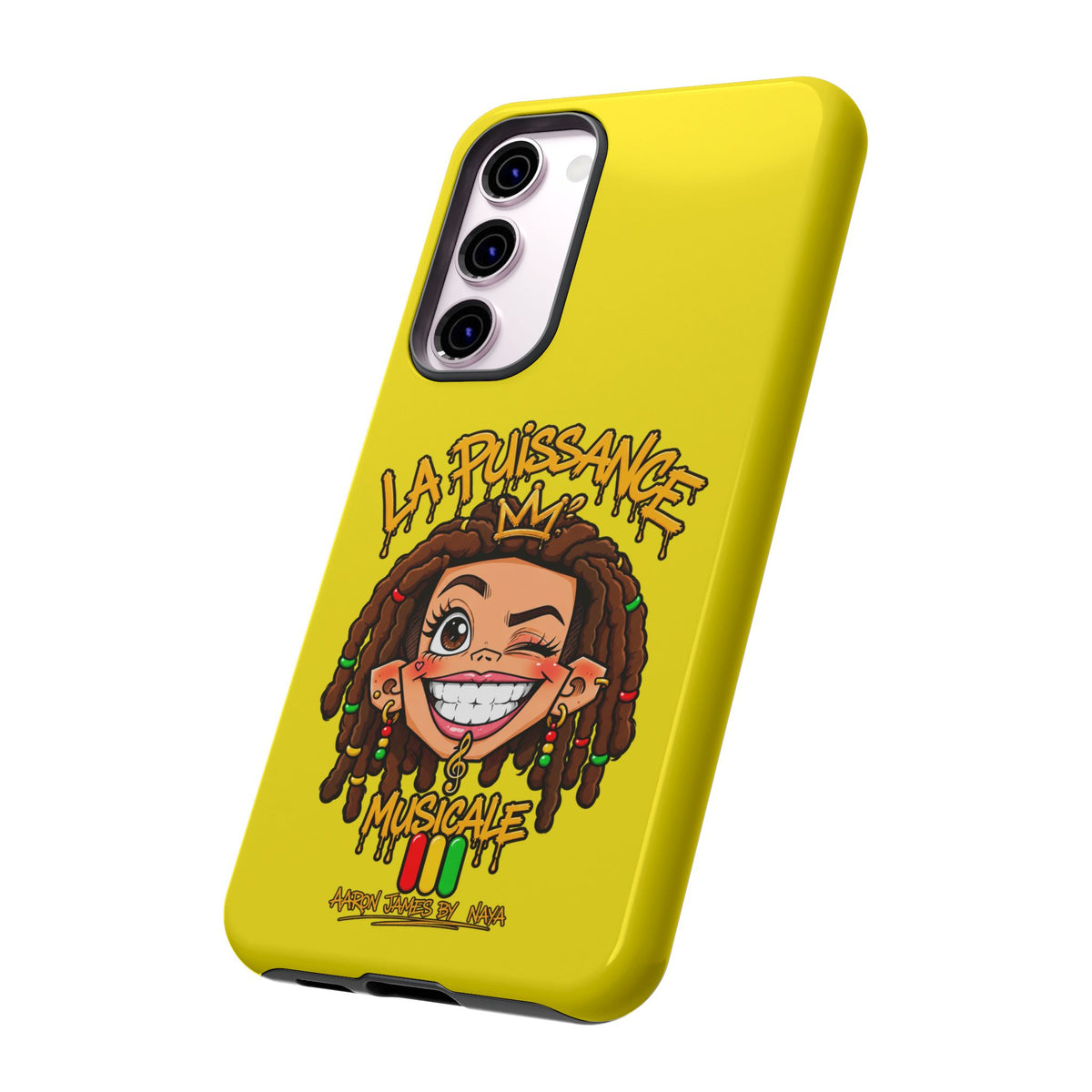 Coque Samsung Rasta Queen – Jaune | La Puissance Musicale