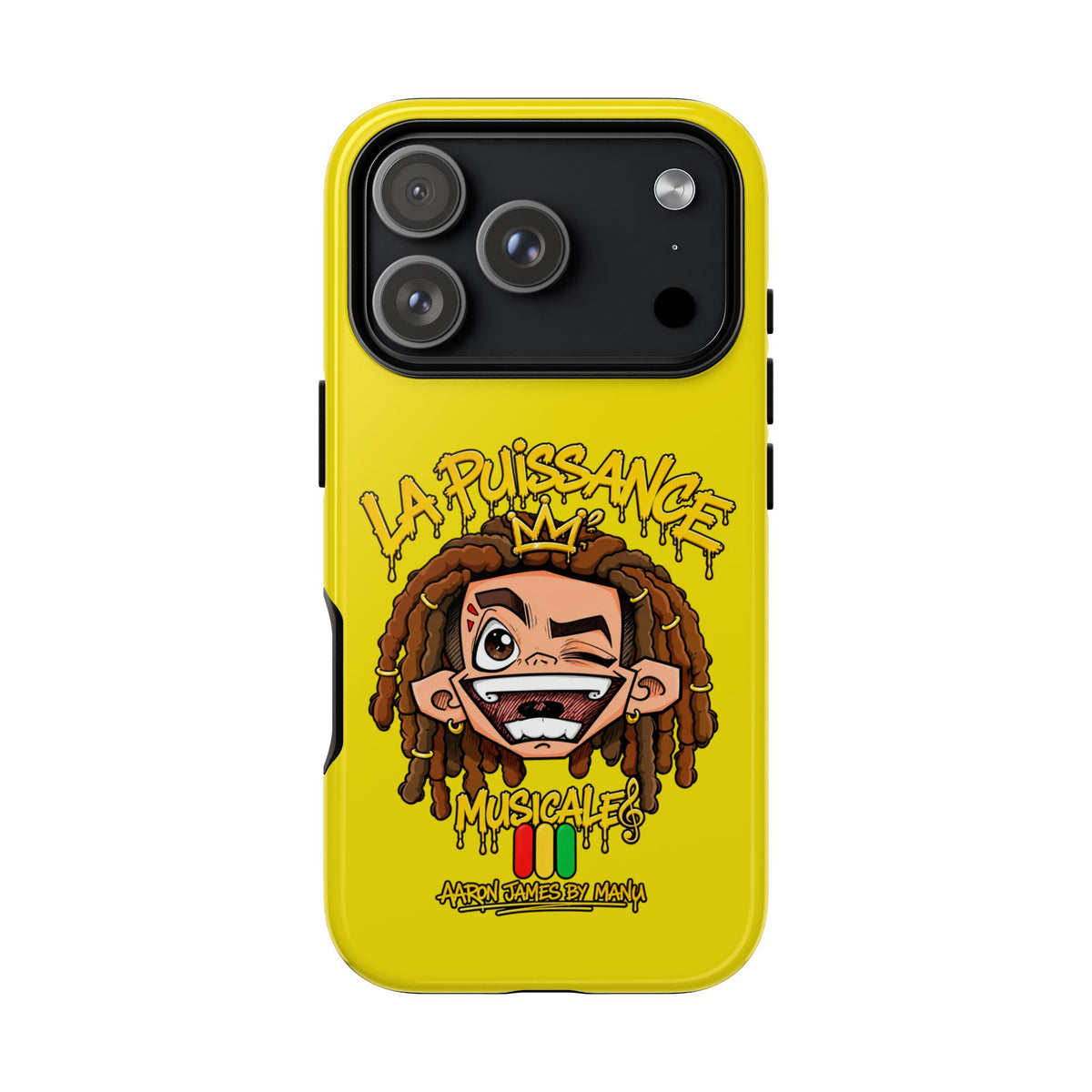 Coque Rasta King – Jaune | La Puissance Musicale