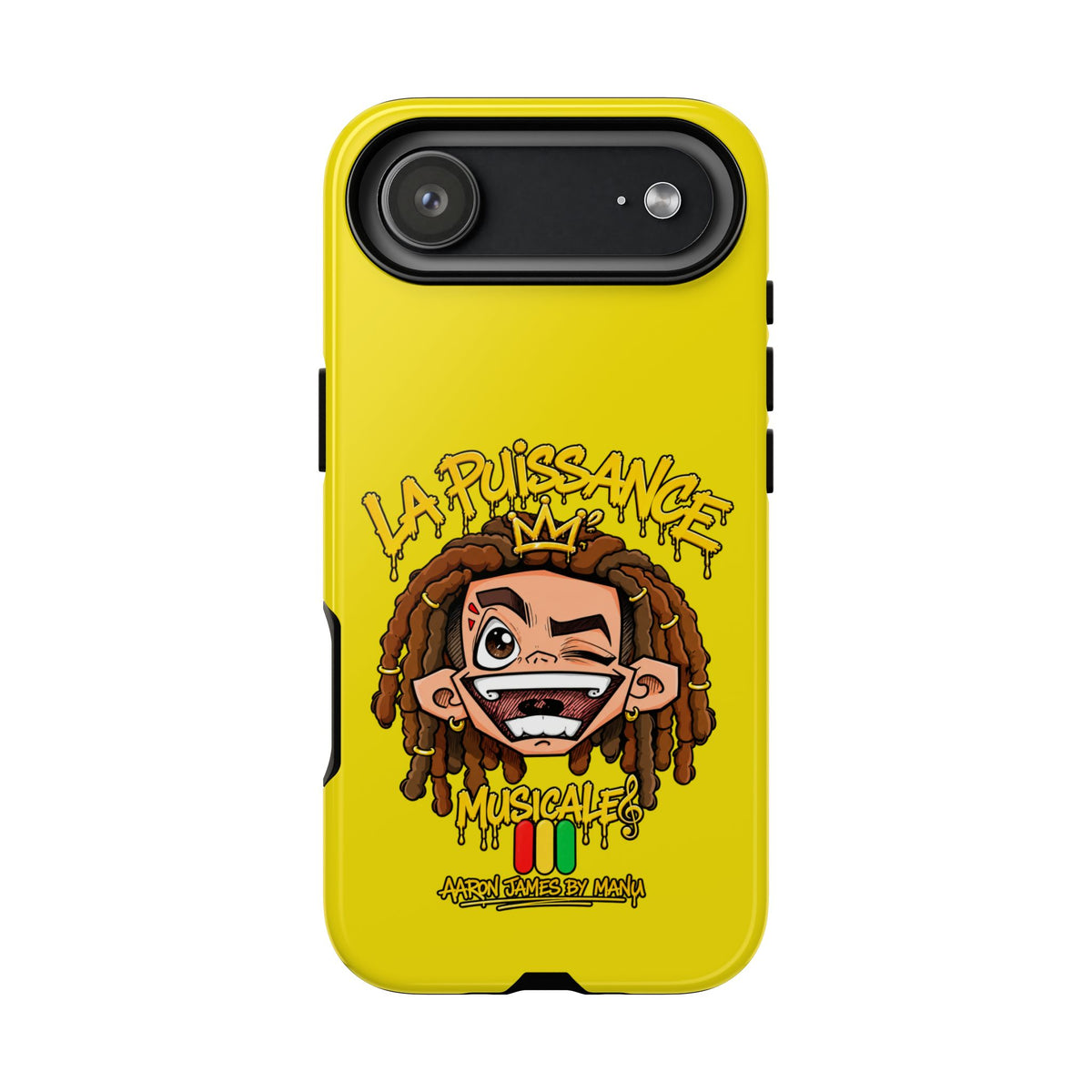 Coque Rasta King – Jaune | La Puissance Musicale
