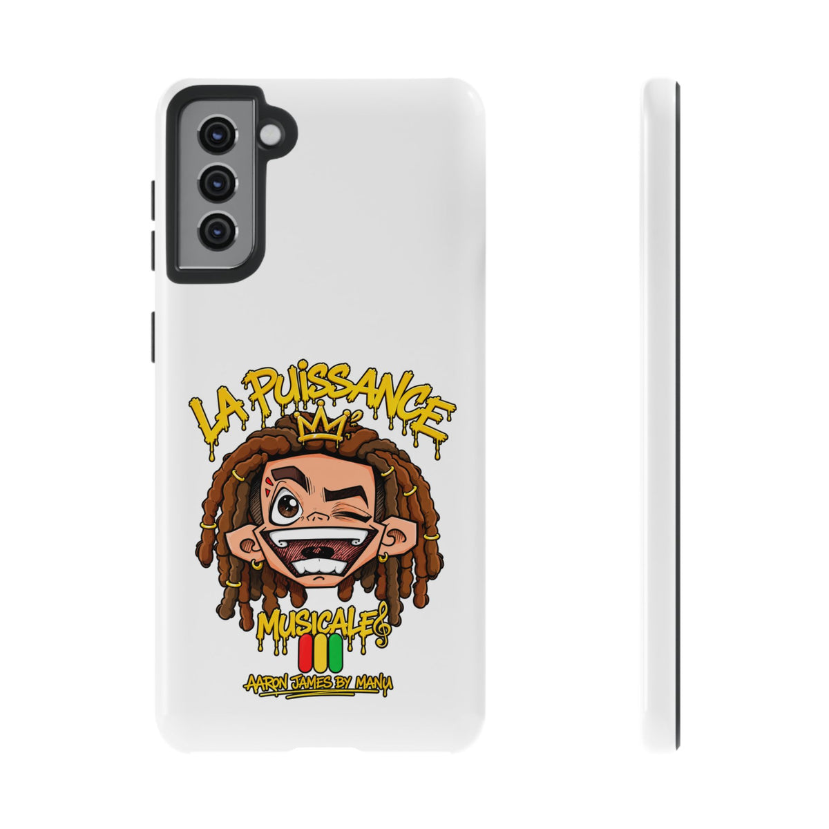 Coque Samsung Rasta King – Blanc | La Puissance Musicale – vue 9
