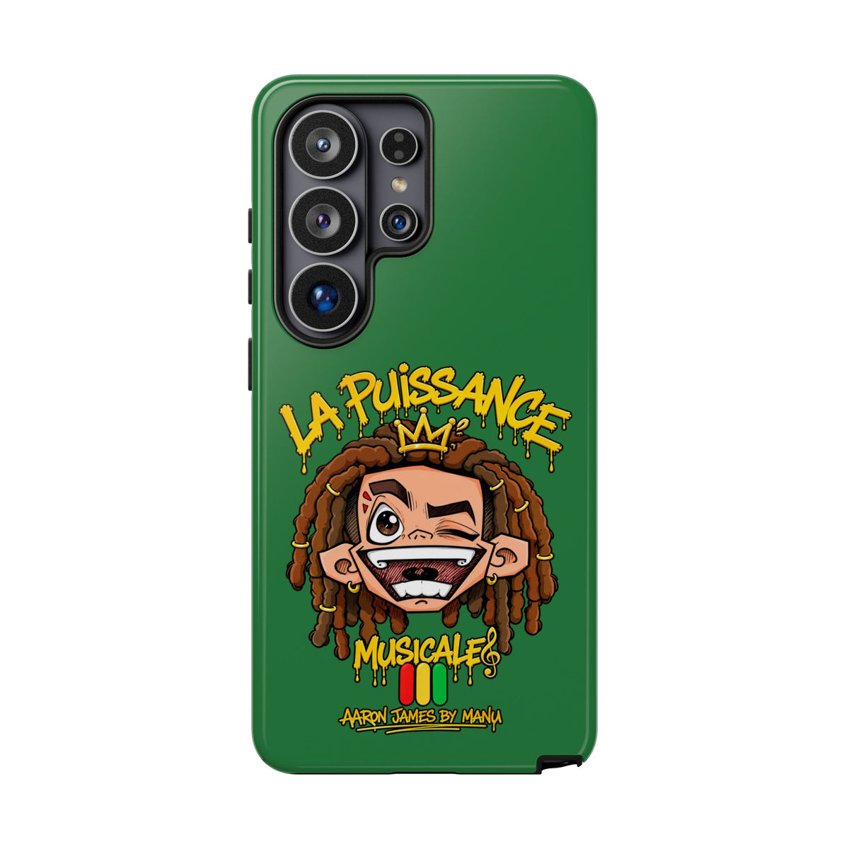 Coque Samsung Rasta King – Vert | La Puissance Musicale – vue 45