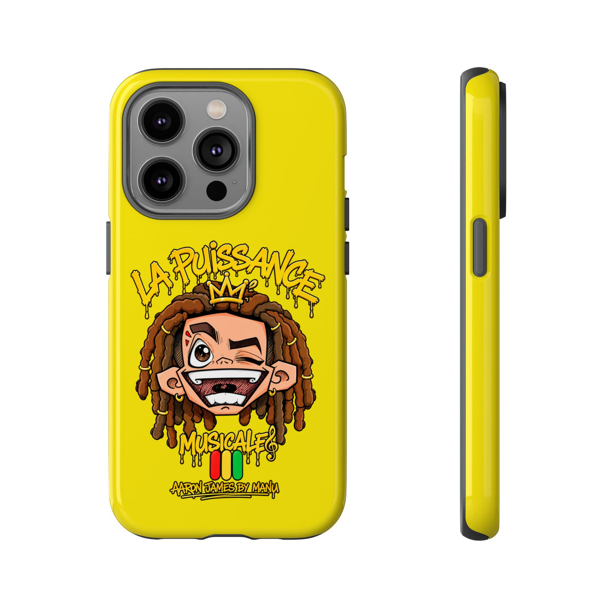 Coque Rasta King – Jaune | La Puissance Musicale