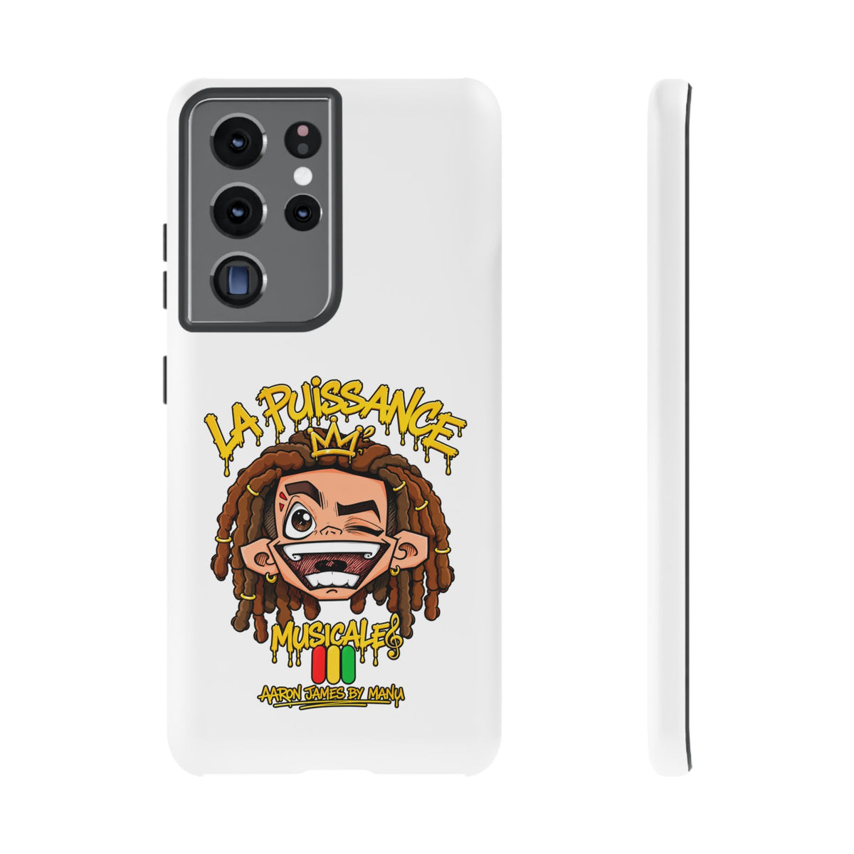 Coque Samsung Rasta King – Blanc | La Puissance Musicale – vue 12