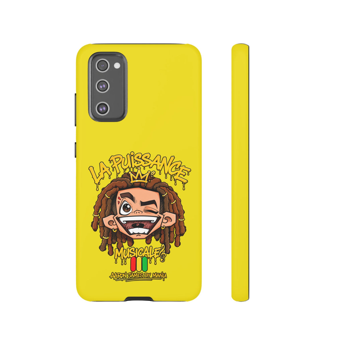 Coque Samsung Rasta King – Jaune | La Puissance Musicale – vue 14