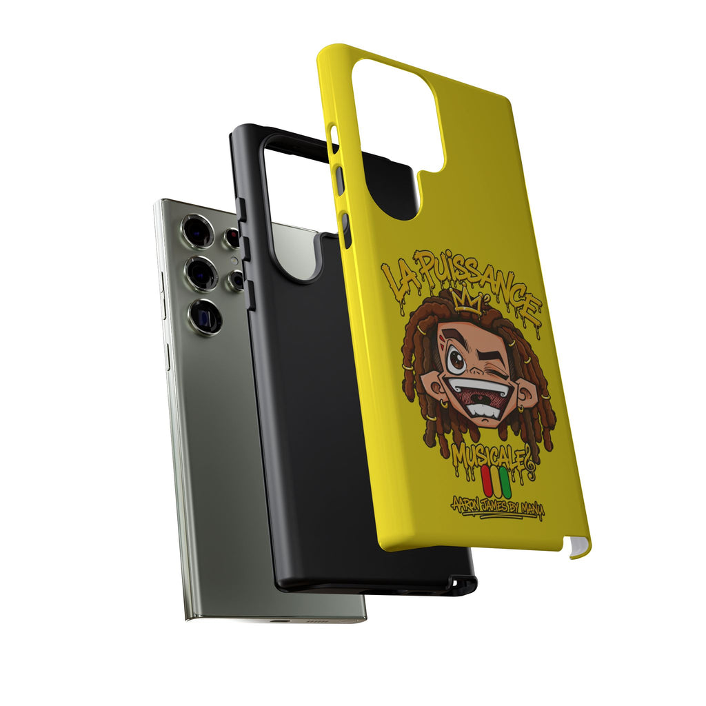 Coque Samsung Rasta King – Jaune | La Puissance Musicale